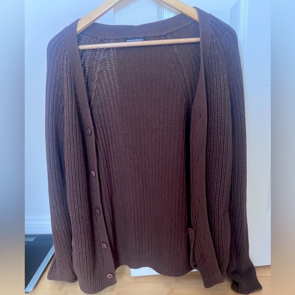 Brown knit cardigan - Picture 1 of 3